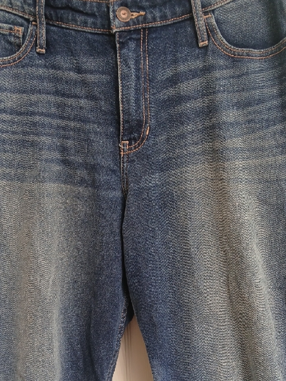 Hollister High Rise Slim Straight Vintage Stretch Cropped Distressed Jeans 13S - Picture 5 of 16